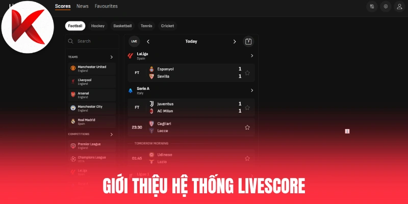Giới thiệu hệ thống Livescore
